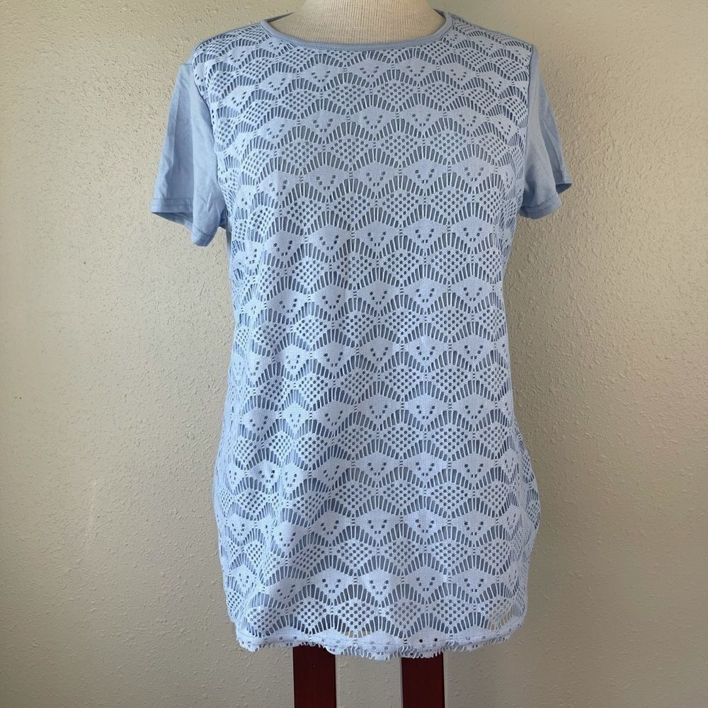 NWT NorthCrest Women’s Light Blue Tee Size S